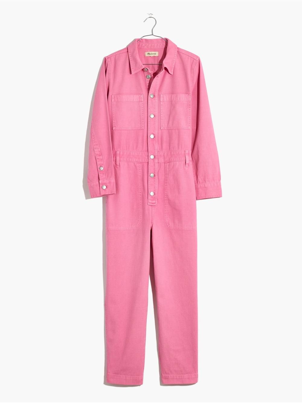 Madewell Pink Garment Dyed Coveralls Jumpsuit